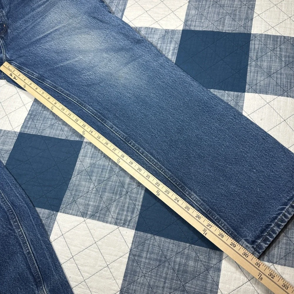 Carhartt Relaxed Fit Jeans Mens 38x32 Blue Denim Work Pants 381-83